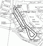 The layout of the circuit resembles a hacksaw.